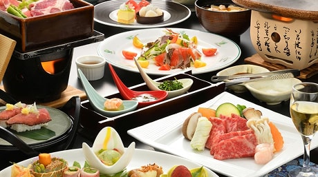 【リニューアル記念1100円OFF】和風ツイン特別プラン！美味しい山形の味が満載「蔵王山懐膳」《公式HP４大特典付き★館内利用券など》